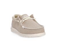 HEY DUDE 1LB WALLY BRAIDED OFF WHITE sneakers moda Uomo 44
