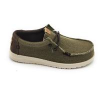 Hey Dude 40003 scarpa allacciata tessuto caffe-oliva fondo gomma S