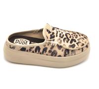 Hey Dude 41272 sabot camoscio leopardo zeppa 5cm fondo gomma S