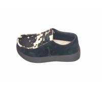 Hey Dude 41865 Wendy Comf Luxe lacci camoscio nero pelo cavallino animalier 5/6