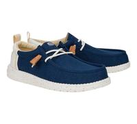Hey Dude Mocassini estivi da uomo Wally in lino, Monument Grigio/Denim Sbiaduto, 42 EU
