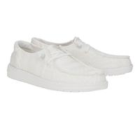 HEY DUDE 43112/100 WENDY CROCHET LACE STRINGATE SCARPE DONNA LACCI PIZZO WHITE