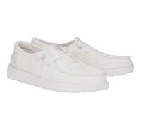 HEY DUDE 43112/100 WENDY CROCHET LACE STRINGATE SCARPE DONNA LACCI PIZZO WHITE