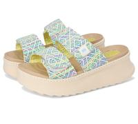 Hey Dude 43210 Delray Slide Surf Baja Blue Multi Sandali Scalsati per Donna in tessuto (Taglia 39)