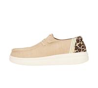 Heydude Wendy Rise Animal, scarpe da donna, mocassini slip-on da donna, comodi e leggeri, Marrone chiaro/Multicolore, 35 EU