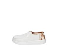 MOCASSINI HEY DUDE WENDY RISE ANIMAL TG 39 COD 43780-94S - 9W [US 8 UK 6 CM 25] Bianco