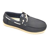 MOCASSINI Uomo HEY DUDE 45139 HARBOR LO CLASSIC 4ZQ NAVY BLAZER/BOULDE R TAN