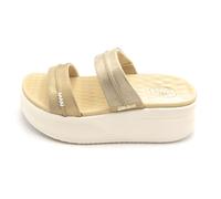 Hey Dude 45256 Ciabatta zeppa 7cm laminato champagne fondo gomma S