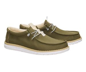 HEY DUDE 45301 3CH WALLY MESH NEUTRALS MOCASSINI SLIPON SCARPE DA INFILARE UOMO