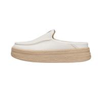 HEYDUDE 45228 Austin Lift Espadrille Egret Sabot per Donna in Tessuto Bianco (Taglia 40)
