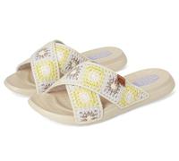 Hey Dude Christi Slide Cottage Crochet Mocassini Donna, Garzetta bianca/lavanda/multicolore, 39.5 EU