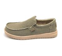 Hey Dude Mikka braided 40124 mocassino tessuto verde militare fondo gomma C