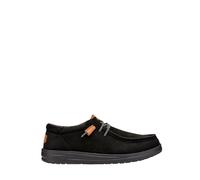 Hey Dude mocassini Wally Grip in pelle nero 45