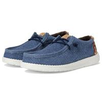 Hey Dude Mocassino da uomo Wally Palm in iuta, Blazer Navy/Rosso peperoncino, 48 EU