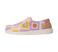 Hey Dude Mocassino Wendy Cottage Crochet Egret Lavander Multi