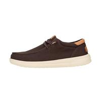 HEYDUDE Scarpe Uomo Paul Canvas Slip-On Mocassini Mole Brown/Wood Ash 45