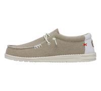 HEY DUDE 1LB WALLY BRAIDED OFF WHITE sneakers moda Uomo 42