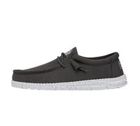 Hey Dude Tela Wally Slub, Scarpe Moc Toe Uomo, Grigio Scuro, 41 EU
