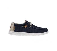 HEY DUDE vegan WALLY Stretch Scarpe Uomo sneakers blu estive traspiranti - Colore: Blu, Taglia: 42