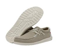 HEY DUDE 1LB WALLY BRAIDED OFF WHITE sneakers moda Uomo 44