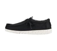 Hey Dude Wally Canvas - Scarpe Uomo Slip-On - Mocassini, Black/White, 45