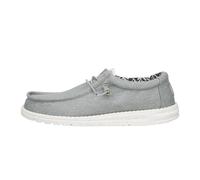 HEYDUDE - Wally Canvas - Scarpe Uomo Slip-On - Mocassini, Light Grey, 40