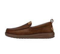 Hey Dude Wally Grip Craft Leather Brown Mocassino Uomo (42)