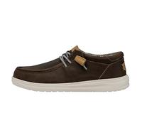 MOCASSINI HEY DUDE WALLY GRIP CRAFT LEATHER TG 44 COD 40175-030 - 9M [US 11 UK 10 CM 28.8] Grigio
