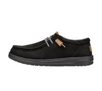 MOCASSINI HEY DUDE WALLY GRIP CRAFT LEATHER TG 42 COD 40175-001 - 9M [US 9 UK 8 CM 27.2] Nero
