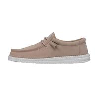 Hey Dude Wally Slub Canvas Moc Toe Shoes - Scarpe da Uomo, Marrone, 45 EU