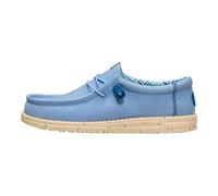 HEYDUDE Scarpe Casual da Uomo in Tela Elasticizzata Wally, Denim Sbiadito/Marrone Chiaro, 42 EU
