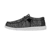 Hey Dude Wally Sport Knit - Scarpe Uomo Slip-On - Mocassini, Black/White, 47