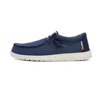 Hey Dude Wally Sport Mesh, Moccasin Uomo, Blu Navy, 40 EU