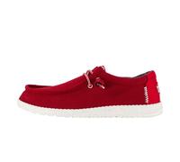 Hey Dude Wally Sport Mesh | Scarpe da Uomo | Mocassini da Uomo | Comode e Leggere, Rosso Scuro, 43 EU