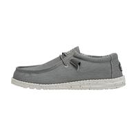 Hey Dude Wally Stretch Canvas, Moccasin Uomo, Grigio, 38 EU