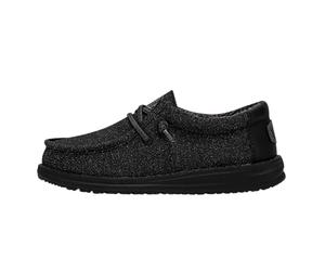 Hey Dude Wally Youth Basic, Moccasin Bambini e ragazzi, Nero, 32 EU