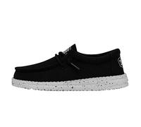 Hey Dude Wally Youth Slub Canvas, Moccasin Bambini e ragazzi, Nero, 32 EU