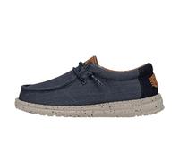 Hey Dude Wally Youth Washed Canvas, Mocassino, Navy, 32 EU