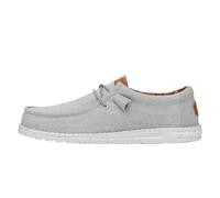 HEYDUDE Mocassini Wally Washed Canvas Welsh Grip Donna Grigio Chiaro Taglia 45