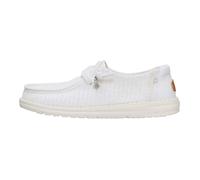 HEY DUDE WENDY FRAYED CANVAS SNOW WHITE