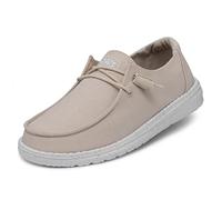 Hey Dude Wendy Slub Canvas, Mocassini Donna, Natural, 42 EU