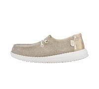 Hey Dude Wendy Y Metallic Sparkle, Moccasin, Gold, 37 EU
