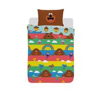 Hey Duggee Copripiumino Junior Strisce Multi Lettino Bambini 2 In 1 Design