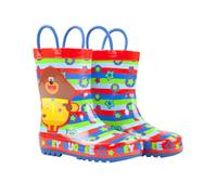 Hey Duggee Rosso Duggee & All-Over Icon Print Stivali di gomma con manici Ragazz