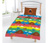 Hey Duggee Set Copripiumino Letto Bambino Reversibile a Strisce Ragazzi Ragazze