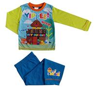 Hey Duggee - Set di pigiama lungo Yipee per bambini, verde, blu, 3-4 Anni