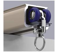 Hey Duty Curt k - Supporto da soffitto per Hey Curts 2,6 mm, extra spesso, con raccordi per porte e finestre a bovindo, 3 m, colore champagne