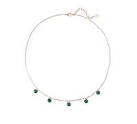 Hey Happiness Collana 'Green Glow' oro rosé / verde Donna Hey Happiness Onesize
