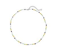 Hey Happiness Collana 'Vivid Glow' giallo oro / verde pastello / nero / argento Donna - Abbigliamento - Occasioni - Matrimonio - Per la madre della sposa - Scarpe e accessori - Gioielli Hey Happiness 