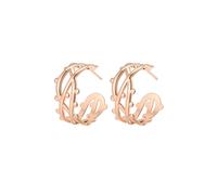 Hey Happiness Orecchini 'Bubble Twist Hoop' oro rosé Donna - Abbigliamento - Occasioni - Matrimonio - Per la madre della sposa - Scarpe e accessori - Gioielli Hey Happiness One Size
